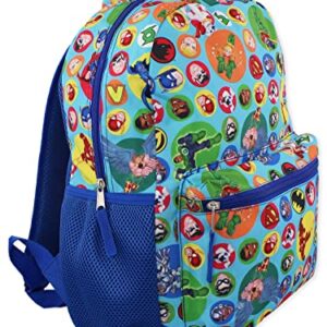 DC Super Friends Boys Girls 16" School Backpack (One Size, Blue)