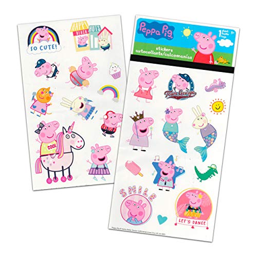 Color Shop Peppa Pig Mini Backpack Bundle - Peppa Pig Backpack, Stickers, Flashcards & More