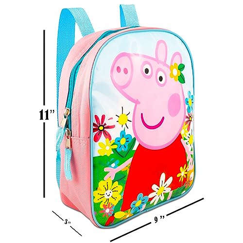 Color Shop Peppa Pig Mini Backpack Bundle - Peppa Pig Backpack, Stickers, Flashcards & More