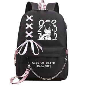 isaikoy anime darling in the franxx backpack shoulder bag bookbag student school bag daypack satchel 1