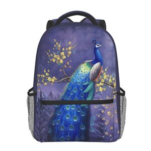 asyg peacock backpack laptop backpack womens bag tablet travel picnic women bag cute laptop bag for men women