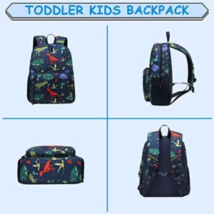 Kids Backpack Boys, ChaseChic Lightweight Dinosaur Toddler Backpack for Daycare/Kindergarten/Preschool with Chest Strap Bottler Holder