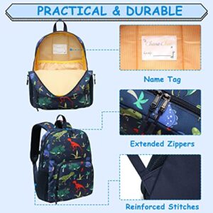 Kids Backpack Boys, ChaseChic Lightweight Dinosaur Toddler Backpack for Daycare/Kindergarten/Preschool with Chest Strap Bottler Holder