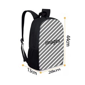 AmzPrint Peacock Backpack For Elementary Schoo Kids Boys Girls Animal Print 17 Inch School Bag Bookbag Back To School As Gift