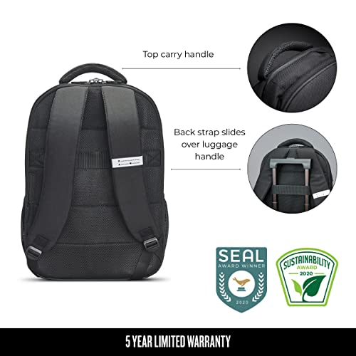 Solo Re:Define Laptop Backpack, Black, 15.6"