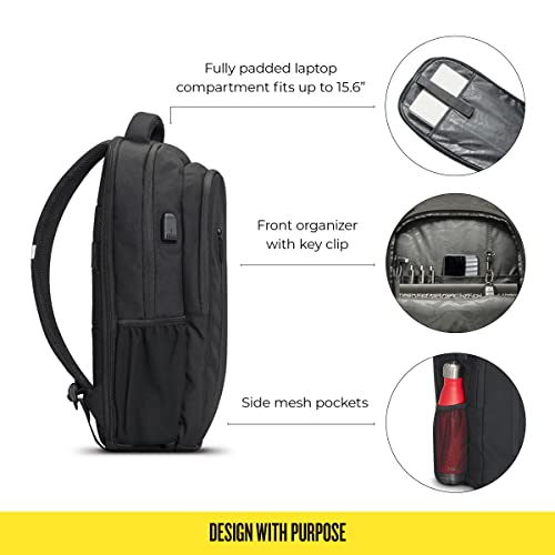 Solo Re:Define Laptop Backpack, Black, 15.6"