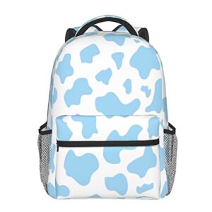 asyg cow printed backpack cute laptop backpack tablet travel picnic bag cute laptop bag