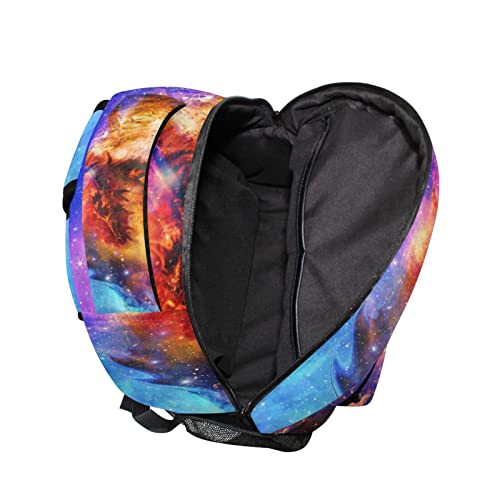 ALAZA Cosmic Dragon Galaxy Space Backpack Purse with Multiple Pockets Name Card Personalized Travel Laptop School Book Bag, Size M/16.9 inch