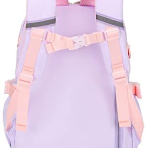 nine-tailed fox Bunny Backpack for Girls,Cute Backpack Little Girl Kindergarten Preschool Elementary School Bookbag Set (Only Backpack Purple)