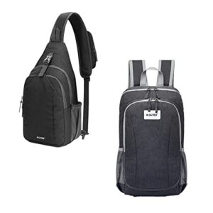 g4free rfid sling bag backpack crossbody for hiking travel+mini hiking backpack small hiking daypack for men women