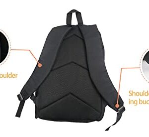 AmzPrint Rhino Animals Print 17 Inch Black Backpack For Teen Boys For High School Large Capacity School Bag
