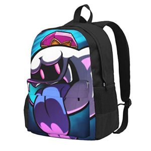 pinttyone game king boo shoulders backpack school bag student satchel outdoor knapsack rucksack fashion daypack