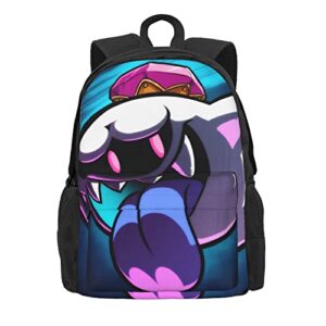 PINttyone Game King Boo Shoulders Backpack School Bag Student Satchel Outdoor Knapsack Rucksack Fashion Daypack