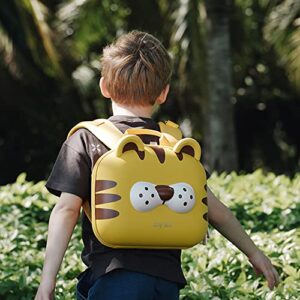 Zoy zoii Cute Toddler Backpack, Kids Backpack Preschool Backpack Mini Travel Bag for Little Girls Boys Ages 3-6-energetic tiger