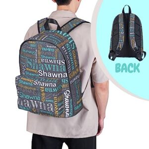 Vyacrtax Personalized Backpack for Boys Girls Kids, Custom School Bookbag, Customized Backpack with Name, Personalized Casual Bookbag for Camping School Travel Picnic