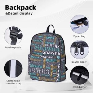 Vyacrtax Personalized Backpack for Boys Girls Kids, Custom School Bookbag, Customized Backpack with Name, Personalized Casual Bookbag for Camping School Travel Picnic