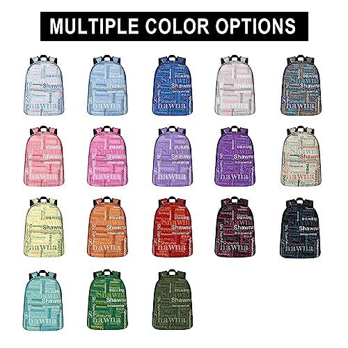 Vyacrtax Personalized Backpack for Boys Girls Kids, Custom School Bookbag, Customized Backpack with Name, Personalized Casual Bookbag for Camping School Travel Picnic