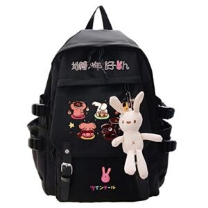 cosabz anime toilet bound jibaku shounen hanako kun backpack schoolbag cosplay mochila kawaii backpack with pendant girls (20)