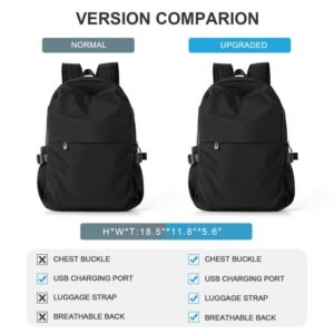 SEEKSOP Laptop Backpack for Men Work Business Backpack for Women Knapsack Computer Bags Fit 15.6" Laptop