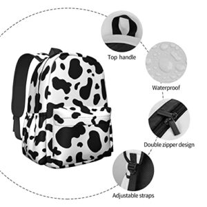Homokoir Cow Print Backpacks School Laptop Computer Backpack Book Bag Travel Hiking Camping Daypack