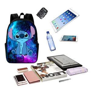 Kunwioz Cartoon Backpack 17 Inch Casual Lightweight Multifunction Backpacks Sports Travel Daypack