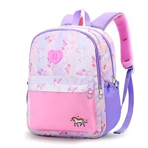 kids backpacks for boys and girls14.2 inch, bergmoer toddler backpack ideal for preschool kindergarten elementary school travel backpacks, cute lightweight unicorn backpack for preschoolkids backpacks