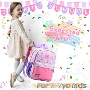 Kids Backpacks for Boys and Girls14.2 Inch, Bergmoer Toddler Backpack Ideal for Preschool Kindergarten Elementary School Travel Backpacks, Cute Lightweight Unicorn Backpack for PreschoolKids Backpacks