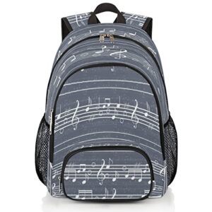 Backpacks for Boys Girls Retro Music Note School Backpacks for Traveling Laptop Backpacks Teens Bookbag College Backpack with Laptop Compartment Casual Daypack