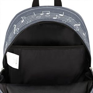 Backpacks for Boys Girls Retro Music Note School Backpacks for Traveling Laptop Backpacks Teens Bookbag College Backpack with Laptop Compartment Casual Daypack