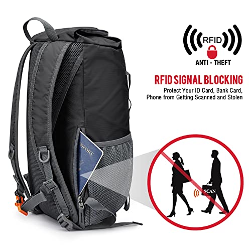G4Free 15L Hiking Daypack Small Cinch Backpack Cycling Shoulder Backpack Outdoor for Men Women