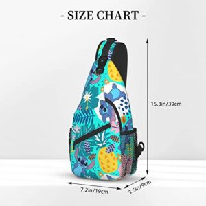 Sling Bag Crossbody Sling Backpack Travel Hiking Chest Bag Daypack for Shoulder Bag Women Men's