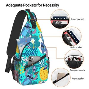 Sling Bag Crossbody Sling Backpack Travel Hiking Chest Bag Daypack for Shoulder Bag Women Men's