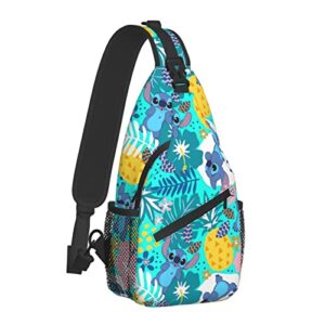 Sling Bag Crossbody Sling Backpack Travel Hiking Chest Bag Daypack for Shoulder Bag Women Men's