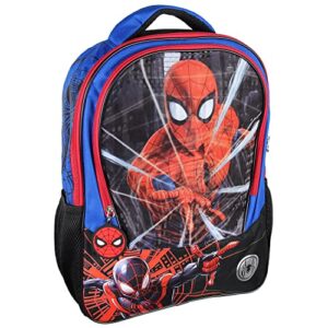 marvel spiderman and miles morales light-up web slinger 16" travel backpack book bag
