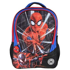 Marvel Spiderman And Miles Morales Light-Up Web Slinger 16" Travel Backpack Book Bag