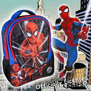 Marvel Spiderman And Miles Morales Light-Up Web Slinger 16" Travel Backpack Book Bag