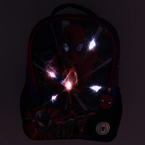 Marvel Spiderman And Miles Morales Light-Up Web Slinger 16" Travel Backpack Book Bag