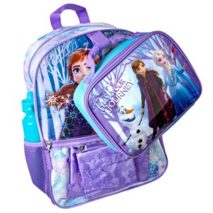 Disney Frozen Anna Elsa Olaf Trust Your Journey 5 PC Backpack Set Tote Bag