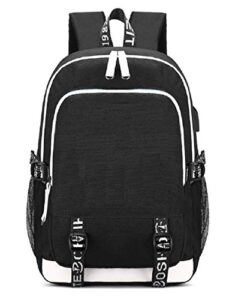 isaikoy casual canvas backpack bookbag daypack school bag shoulder bag color q35