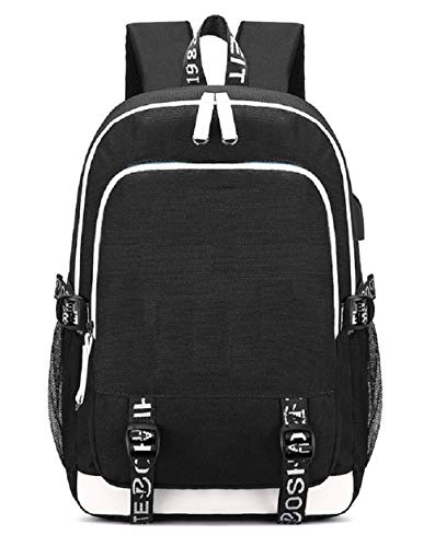 ISaikoy Casual Canvas Backpack Bookbag Daypack School Bag Shoulder Bag Color Q35