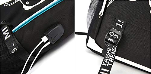 ISaikoy Casual Canvas Backpack Bookbag Daypack School Bag Shoulder Bag Color Q35
