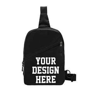 custom crossbody sling bag with you logo text picture personalized chest bags travel business shopping sport mens custom chest bags