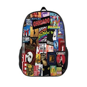 new york musical backpack student backpack cartoon backpack student schoolbag notebook backpack