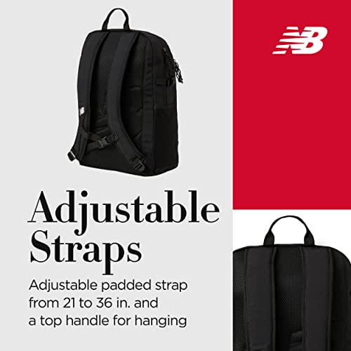 New Balance Laptop Backpack, Bungee Travel Bag for Men and Women, Multi, One Size