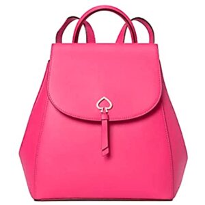 Kate Spade New York Adele Leather Flap Backpack (Plumb Wine)