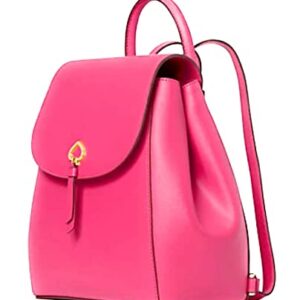 Kate Spade New York Adele Leather Flap Backpack (Plumb Wine)