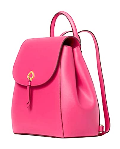 Kate Spade New York Adele Leather Flap Backpack (Plumb Wine)