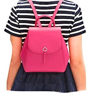 Kate Spade New York Adele Leather Flap Backpack (Plumb Wine)