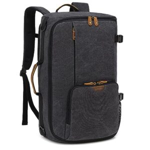 g-favor travel backpack, carry on backpack 40l large canvas rucksack 17 inch laptop backpack duffel bag weekender overnight travel bags