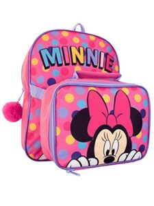 disney kids backpack and lunchbag set pink minnie mouse
